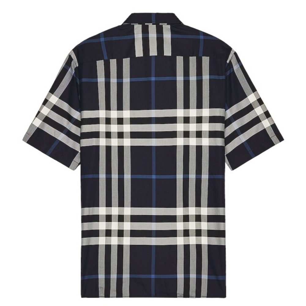 BURBERRY Blue and white Plaid Willem Shirt size XL - Picture 4 of 4